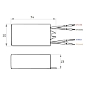 Rutec Projekt LED driver OUTDOOR 700MA / 3-6W current constant, switchable, white