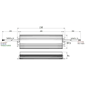 Rutec Projekt LED driver 199.2W ACTIVE PFC konstant sp�nding, omskiftelig, aluminium