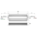 Rutec Projekt LED driver 400.8W ACTIVE PFC konstant sp�nding, omskiftelig, aluminium