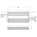 Rutec Projekt LED driver 600W ACTIVE PFC konstant sp�nding, omskiftelig, aluminium