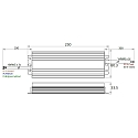 Rutec Projekt LED driver 24V / 70-199.2W / PHASE konstant sp�nding, d�mpbar, aluminium