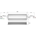 Rutec Projekt LED driver 24V / 120W / PHASE konstant sp�nding, d�mpbar, aluminium