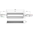 Rutec Projekt DALI d�mper DALI-2 DT6 24VDC 100W SINGLE COULOUR med �bent kabel, 1 kanal, aluminium