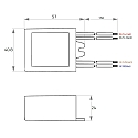 Rutec Projekt LED driver 600MA / 1.8W-6.6W / ACTIVE PFC konstant str�m, omskiftelig, bl�