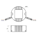 Rutec Projekt LED driver 600MA / 4.8W-7.2W / ACTIVE PFC round, with open cable, current constant, dimmable, blue