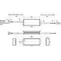 Rutec Projekt LED driver 186-277V AC/DC / 24V / 96W konstant sp�nding, omskiftelig, aluminium