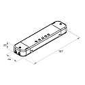 Rutec Projekt dimmer ENOCEAN DIMM-ACTOR 12V (96W) / 24V (192W) voltage constant, 4 channel, black
