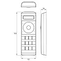 Rutec Projekt remote control HAND / RGB+W+WW 5 channel