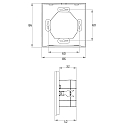 Rutec Projekt touch panel AC-DALI / 4 ZONES RGBW 4 channel, RGBW, digital DALI dimming output, black