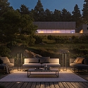 SIGOR genopladelig solcellelampe RADIA MEGA med sensor IP65, grafit gr�