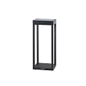battery solar lamp RADIA MINI with sensor IP65, graphite grey