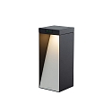 genopladelig solcellelampe MILIO SIDE med sensor, omskiftelig IP65, grafit gr� 