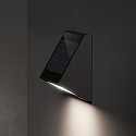 SIGOR genopladelig solcellelampe ECOSTEP WALL med sensor IP65, grafit gr�