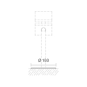 Grundplade til udend�rs stativarmaturer HELIOSTEPPER, grafit gr�