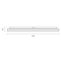 SIGOR overflade lampe CIRCEL IP20, hvid d�mpbar