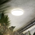 SIGOR overflade lampe SHINE IP20, hvid d�mpbar