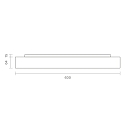 SIGOR surface luminaire DISC IP20, white dimmable