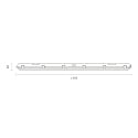 SIGOR damp-proof luminaire TRICOLOUR 1500 IP65, grey, white 