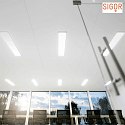 SIGOR LED Overflademontering panel FLED til industri og hndvrk, 230V, 30 x 120 x 2.7cm, UGR<22, 40W 3000K 4000lm 120, hvid