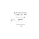 SIGOR Indbygningslampe FLED DOWNLIGHT SLIM CCT Switch, med diffuser IP20, hvid  6W 310lm 3000 / 4000 / 5000K 120� 120� CRI 90