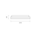 SIGOR Loftlampe CIRCEL 27 med bev�gelsesdetektor IP54, s�lv 