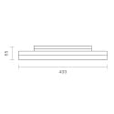 SIGOR Loftlampe CIRCEL 40 IP54, s�lv 