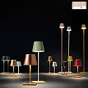 SIGOR battery table lamp NUINDIE round, CCT Switch IP54, graphite grey dimmable