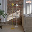 SIGOR battery floor lamp NUINDIE round IP54, snow white dimmable