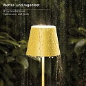 SIGOR battery floor lamp NUINDIE round IP54, sunny yellow dimmable