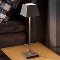 SIGOR Batteri bordlampe NUINDIE firkantet, CCT Switch, d�mpbar IP54, grafit gr� d�mpbar