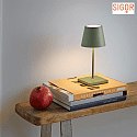 battery table lamp NUINDIE MINI round, CCT Switch, dimmable IP54, bronze anodised dimmable