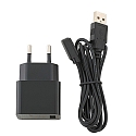 SIGOR Opladningskabel NUINDIE EASY-CONNECT, inkl. Str�mforsyningsenhed, 120cm, sort