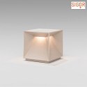 SIGOR battery table lamp NUTALIS IP54, dune beige dimmable