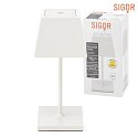 battery table lamp NUINDIE MINI IP54, snow white dimmable