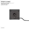 SIGOR Batteri bordlampe NUTALIS MINI IP54, grafit gr� d�mpbar
