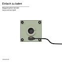 SIGOR Batteri bordlampe NUTALIS MINI IP54, salviegr�n d�mpbar
