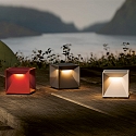 SIGOR battery table lamp NUTALIS MINI IP54, fire red dimmable