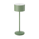 Batteri bordlampe VELUNA up / down, CCT Switch IP44, salviegr�n d�mpbar