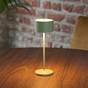 SIGOR battery table lamp VELUNA up / down, CCT Switch IP44, sage green dimmable