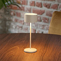 SIGOR Batteri bordlampe VELUNA up / down, CCT Switch, s�t med 3, med touch-d�mper IP44, dune beige d�mpbar