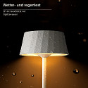 SIGOR Batteri bordlampe FACETTA down, CCT Switch, s�t med 1, med touch-d�mper IP44, nat sort d�mpbar