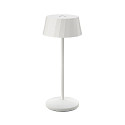 Batteri bordlampe FACETTA IP44, snehvide d�mpbar