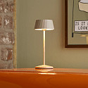 SIGOR Batteri bordlampe FACETTA down, CCT Switch, s�t med 1, med touch-d�mper IP44, dune beige d�mpbar