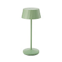 Batteri bordlampe FACETTA IP44, salviegr�n d�mpbar