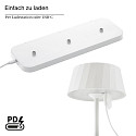 SIGOR Batteri bordlampe FACETTA down, CCT Switch, s�t med 3, med touch-d�mper IP44, snehvide d�mpbar