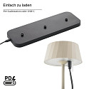 SIGOR Batteri bordlampe FACETTA down, CCT Switch, s�t med 3, med touch-d�mper IP44, dune beige d�mpbar