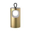 Batteri bordlampe LUNARI med USB tilslutning, CCT Switch, med h�ndtag, med touch-d�mper IP44, guld, mat d�mpbar