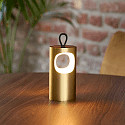 SIGOR Batteri bordlampe LUNARI med USB tilslutning, CCT Switch, med h�ndtag, med touch-d�mper IP44, guld, mat d�mpbar