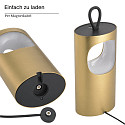 SIGOR Batteri bordlampe LUNARI med USB tilslutning, CCT Switch, med h�ndtag, med touch-d�mper IP44, guld, mat d�mpbar