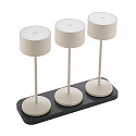 SIGOR Opladningsstation FACETTA & VELUNA 3-fold, sort